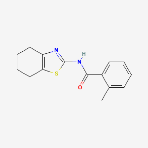 2-methyl-N-(4,5,6,7-tetrahydro-1,3-benzothiazol-2-yl)benzamide