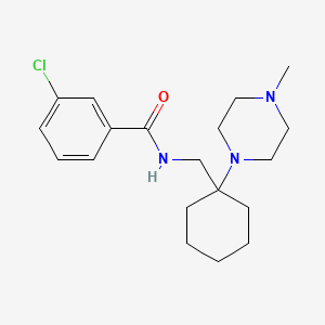 3-chloro-N-{[1-(4-methylpiperazin-1-yl)cyclohexyl]methyl}benzamide