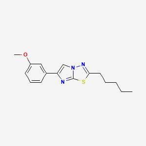 6-(3-Methoxyphenyl)-2-pentylimidazo[2,1-b][1,3,4]thiadiazole