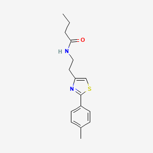 N-{2-[2-(4-methylphenyl)-1,3-thiazol-4-yl]ethyl}butanamide