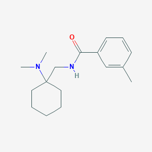 molecular formula C17H26N2O B11369000 N-{[1-(dimethylamino)cyclohexyl]methyl}-3-methylbenzamide 