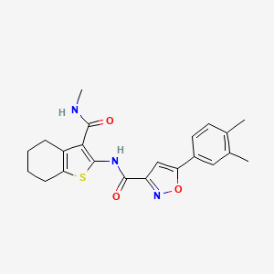 5-(3,4-dimethylphenyl)-N-[3-(methylcarbamoyl)-4,5,6,7-tetrahydro-1-benzothiophen-2-yl]-1,2-oxazole-3-carboxamide