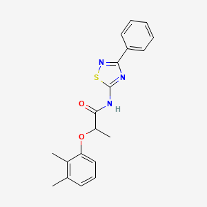 molecular formula C19H19N3O2S B11369007 2-(2,3-dimethylphenoxy)-N-(3-phenyl-1,2,4-thiadiazol-5-yl)propanamide 