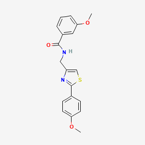 molecular formula C19H18N2O3S B11369055 3-methoxy-N-{[2-(4-methoxyphenyl)-1,3-thiazol-4-yl]methyl}benzamide 