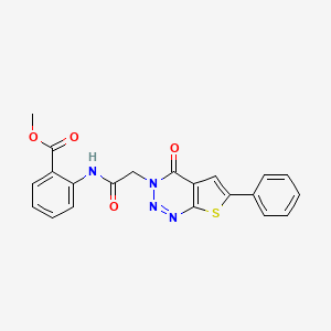 methyl 2-(2-(4-oxo-6-phenylthieno[2,3-d][1,2,3]triazin-3(4H)-yl)acetamido)benzoate