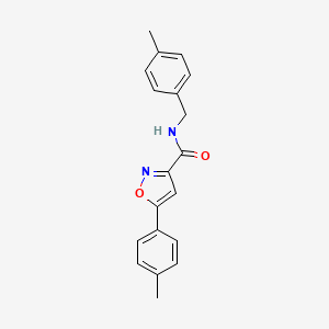 N-(4-methylbenzyl)-5-(4-methylphenyl)-1,2-oxazole-3-carboxamide