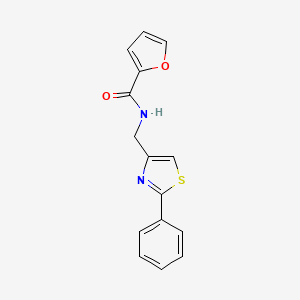 N-[(2-phenyl-1,3-thiazol-4-yl)methyl]furan-2-carboxamide