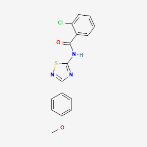 2-chloro-N-[3-(4-methoxyphenyl)-1,2,4-thiadiazol-5-yl]benzamide