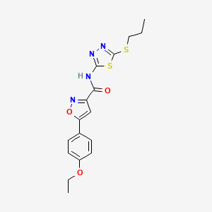 5-(4-ethoxyphenyl)-N-[5-(propylsulfanyl)-1,3,4-thiadiazol-2-yl]-1,2-oxazole-3-carboxamide