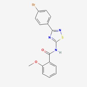 N-[3-(4-bromophenyl)-1,2,4-thiadiazol-5-yl]-2-methoxybenzamide