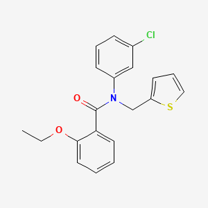 N-(3-chlorophenyl)-2-ethoxy-N-(thiophen-2-ylmethyl)benzamide