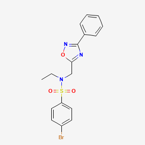 4-bromo-N-ethyl-N-[(3-phenyl-1,2,4-oxadiazol-5-yl)methyl]benzenesulfonamide