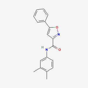 N-(3,4-dimethylphenyl)-5-phenyl-1,2-oxazole-3-carboxamide