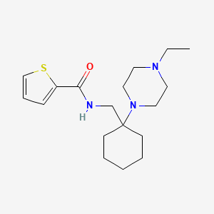 N-{[1-(4-ethylpiperazin-1-yl)cyclohexyl]methyl}thiophene-2-carboxamide