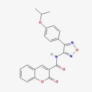 2-oxo-N-{4-[4-(propan-2-yloxy)phenyl]-1,2,5-oxadiazol-3-yl}-2H-chromene-3-carboxamide