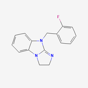 molecular formula C16H14FN3 B11369406 9-(2-fluorobenzyl)-2,9-dihydro-3H-imidazo[1,2-a]benzimidazole 