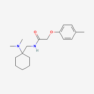 molecular formula C18H28N2O2 B11369408 N-{[1-(dimethylamino)cyclohexyl]methyl}-2-(4-methylphenoxy)acetamide 