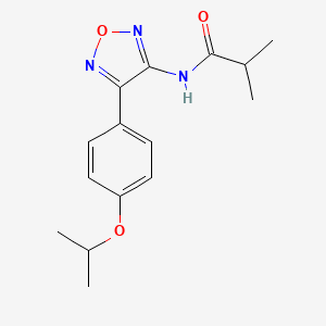 2-methyl-N-{4-[4-(propan-2-yloxy)phenyl]-1,2,5-oxadiazol-3-yl}propanamide