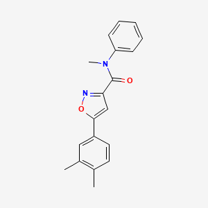 5-(3,4-dimethylphenyl)-N-methyl-N-phenyl-1,2-oxazole-3-carboxamide