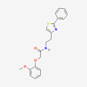 molecular formula C20H20N2O3S B11369488 2-(2-methoxyphenoxy)-N-[2-(2-phenyl-1,3-thiazol-4-yl)ethyl]acetamide 