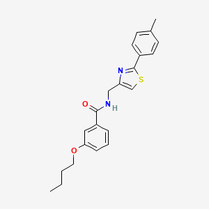 3-butoxy-N-{[2-(4-methylphenyl)-1,3-thiazol-4-yl]methyl}benzamide