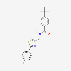 4-tert-butyl-N-{[2-(4-methylphenyl)-1,3-thiazol-4-yl]methyl}benzamide