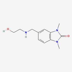 5-{[(2-hydroxyethyl)amino]methyl}-1,3-dimethyl-1,3-dihydro-2H-benzimidazol-2-one