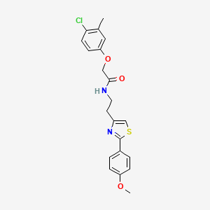 2-(4-chloro-3-methylphenoxy)-N-{2-[2-(4-methoxyphenyl)-1,3-thiazol-4-yl]ethyl}acetamide