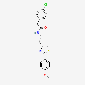 2-(4-chlorophenyl)-N-{2-[2-(4-methoxyphenyl)-1,3-thiazol-4-yl]ethyl}acetamide