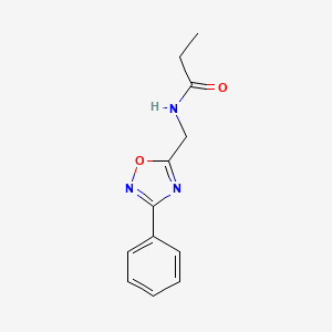 N-[(3-phenyl-1,2,4-oxadiazol-5-yl)methyl]propanamide