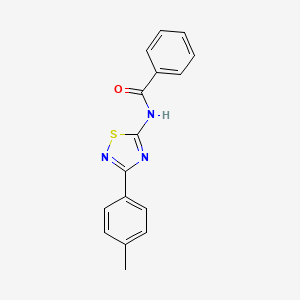 molecular formula C16H13N3OS B11369667 N-[3-(4-methylphenyl)-1,2,4-thiadiazol-5-yl]benzamide 