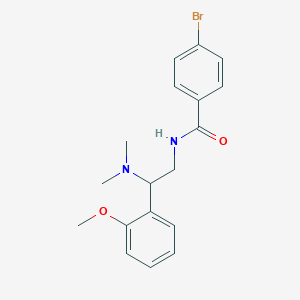 molecular formula C18H21BrN2O2 B11369699 4-bromo-N-[2-(dimethylamino)-2-(2-methoxyphenyl)ethyl]benzamide 