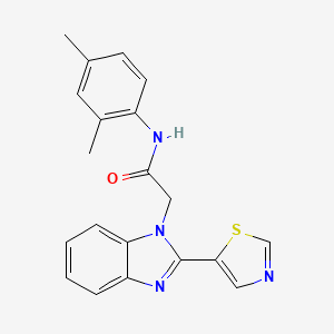 N-(2,4-dimethylphenyl)-2-[2-(1,3-thiazol-5-yl)-1H-benzimidazol-1-yl]acetamide