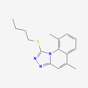 1-(Butylthio)-5,9-dimethyl[1,2,4]triazolo[4,3-a]quinoline