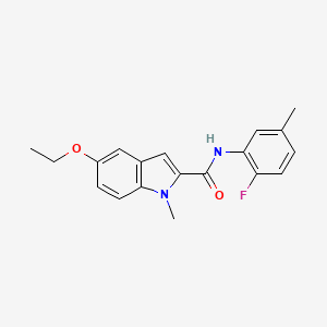 molecular formula C19H19FN2O2 B11369739 5-ethoxy-N-(2-fluoro-5-methylphenyl)-1-methyl-1H-indole-2-carboxamide 