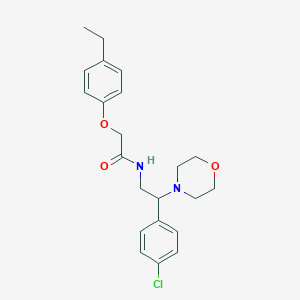 molecular formula C22H27ClN2O3 B11369820 N-[2-(4-chlorophenyl)-2-(morpholin-4-yl)ethyl]-2-(4-ethylphenoxy)acetamide 