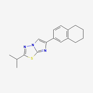 2-(Propan-2-yl)-6-(5,6,7,8-tetrahydronaphthalen-2-yl)imidazo[2,1-b][1,3,4]thiadiazole