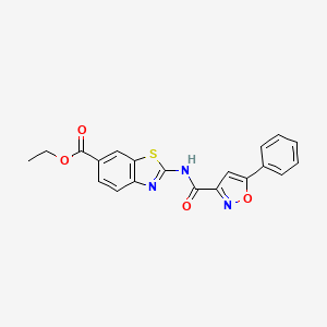 Ethyl 2-(5-phenylisoxazole-3-carboxamido)benzo[d]thiazole-6-carboxylate