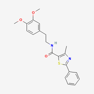 N-[2-(3,4-dimethoxyphenyl)ethyl]-4-methyl-2-phenyl-1,3-thiazole-5-carboxamide