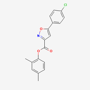 2,4-Dimethylphenyl 5-(4-chlorophenyl)-1,2-oxazole-3-carboxylate