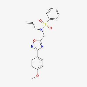 N-{[3-(4-methoxyphenyl)-1,2,4-oxadiazol-5-yl]methyl}-N-(prop-2-en-1-yl)benzenesulfonamide