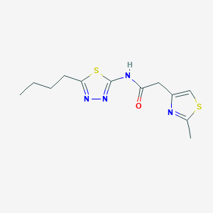 N-(5-butyl-1,3,4-thiadiazol-2-yl)-2-(2-methyl-1,3-thiazol-4-yl)acetamide