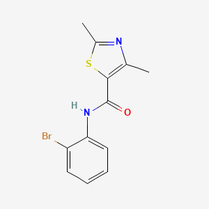 N-(2-bromophenyl)-2,4-dimethyl-1,3-thiazole-5-carboxamide