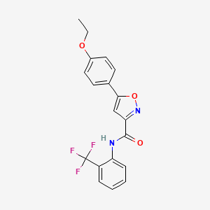 5-(4-ethoxyphenyl)-N-[2-(trifluoromethyl)phenyl]-1,2-oxazole-3-carboxamide