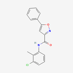 N-(3-chloro-2-methylphenyl)-5-phenyl-1,2-oxazole-3-carboxamide