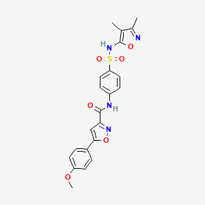 N-{4-[(3,4-dimethyl-1,2-oxazol-5-yl)sulfamoyl]phenyl}-5-(4-methoxyphenyl)-1,2-oxazole-3-carboxamide