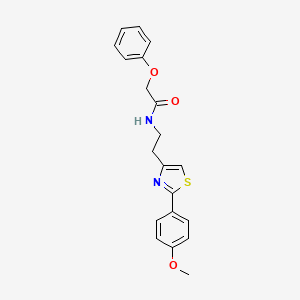 molecular formula C20H20N2O3S B11370029 N-{2-[2-(4-methoxyphenyl)-1,3-thiazol-4-yl]ethyl}-2-phenoxyacetamide 