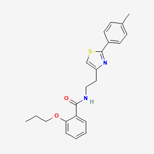 N-{2-[2-(4-methylphenyl)-1,3-thiazol-4-yl]ethyl}-2-propoxybenzamide