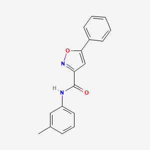 molecular formula C17H14N2O2 B11370050 N-(3-methylphenyl)-5-phenyl-1,2-oxazole-3-carboxamide 