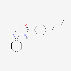 molecular formula C20H38N2O B11370066 4-butyl-N-{[1-(dimethylamino)cyclohexyl]methyl}cyclohexanecarboxamide 